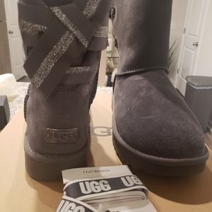 Size 10 customizable, gray Ugg boots